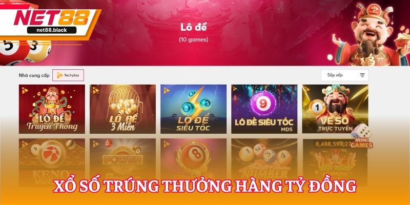 Xổ số trúng thưởng hàng tỷ đồng